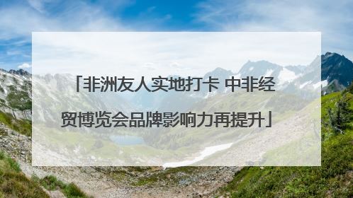 非洲友人实地打卡 中非经贸博览会品牌影响力再提升