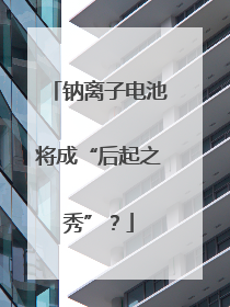 钠离子电池将成“后起之秀”？