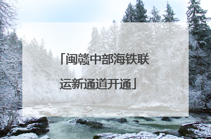 闽赣中部海铁联运新通道开通