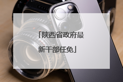陕西省政府最新干部任免