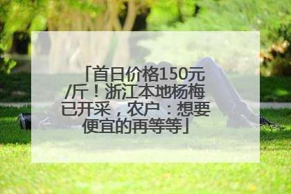 首日价格150元/斤！浙江本地杨梅已开采，农户：想要便宜的再等等