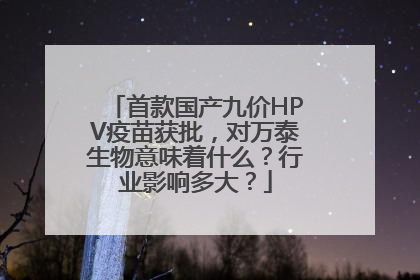 首款国产九价HPV疫苗获批，对万泰生物意味着什么？行业影响多大？