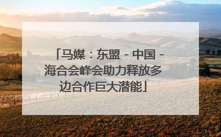 马媒：东盟－中国－海合会峰会助力释放多边合作巨大潜能
