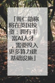 黄仁勋称将在英国投资：拥有丰富AI人才，需要投入更多算力建基础设施