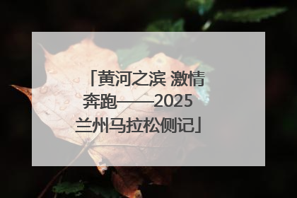 黄河之滨 激情奔跑——2025兰州马拉松侧记
