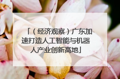 （经济观察）广东加速打造人工智能与机器人产业创新高地
