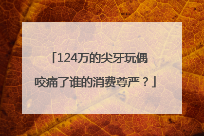 124万的尖牙玩偶 咬痛了谁的消费尊严？
