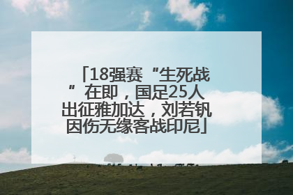 18强赛“生死战”在即，国足25人出征雅加达，刘若钒因伤无缘客战印尼