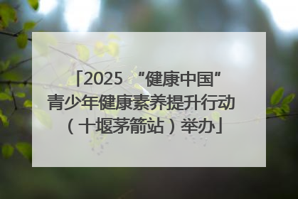 2025 “健康中国” 青少年健康素养提升行动（十堰茅箭站）举办