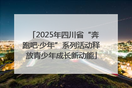 2025年四川省“奔跑吧·少年”系列活动释放青少年成长新动能