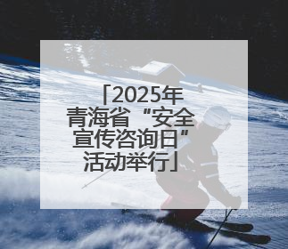 2025年青海省“安全宣传咨询日”活动举行