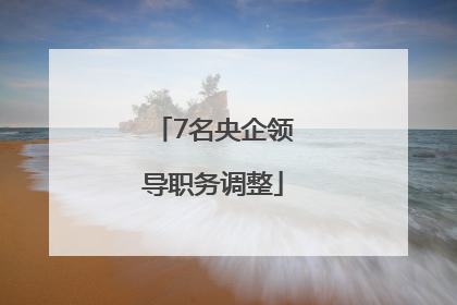 7名央企领导职务调整