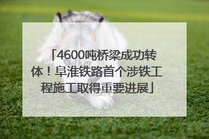 4600吨桥梁成功转体！阜淮铁路首个涉铁工程施工取得重要进展