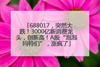 688017，突然大跌！3000亿新消费龙头，创新高！A股“泡泡玛特们”，涨疯了
