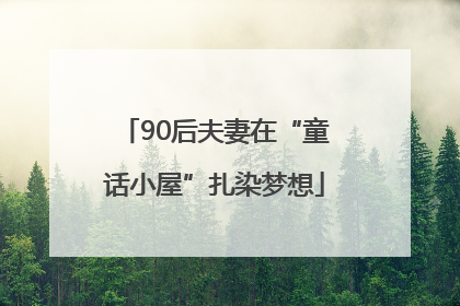90后夫妻在“童话小屋”扎染梦想